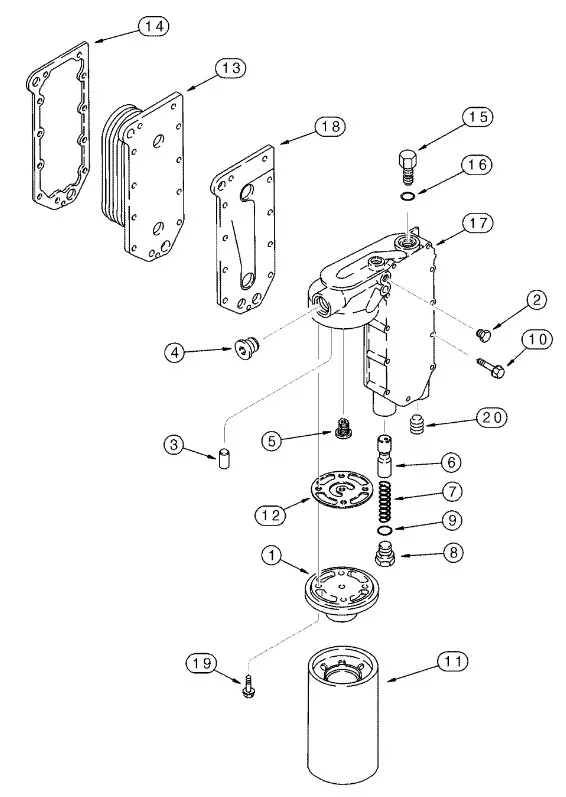 87453888 - Сердечник маслоохладителя