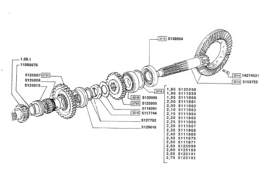 5125007 - Ведомое зубчатое кол