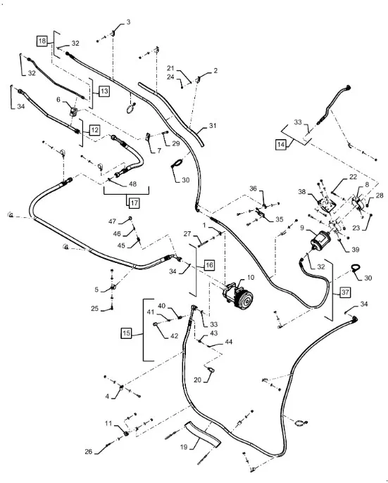 47713333 - Шланг конд. T9.615/St.